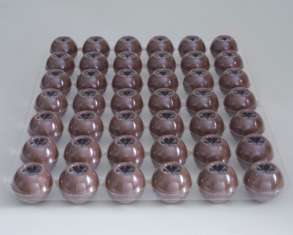 Box - Mega Truffle hollow shells milk - praline shells at sweetART-1